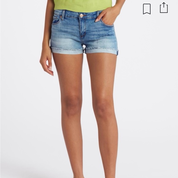 STS Blue Molly tacked cuff short. Color:Indigo, size 6 or 28 - Picture 3 of 7